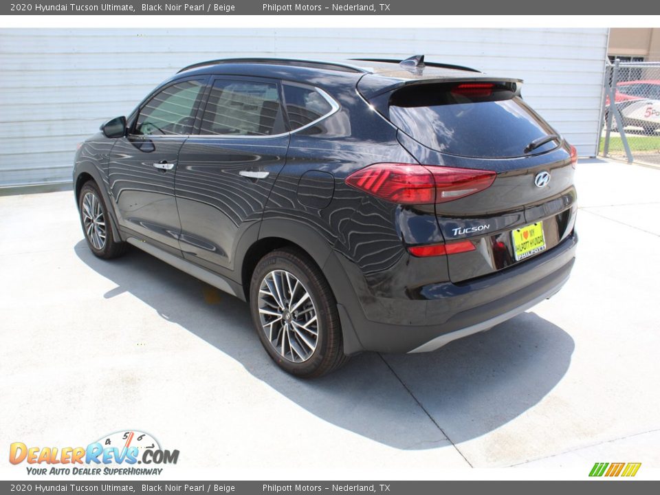 2020 Hyundai Tucson Ultimate Black Noir Pearl / Beige Photo #6