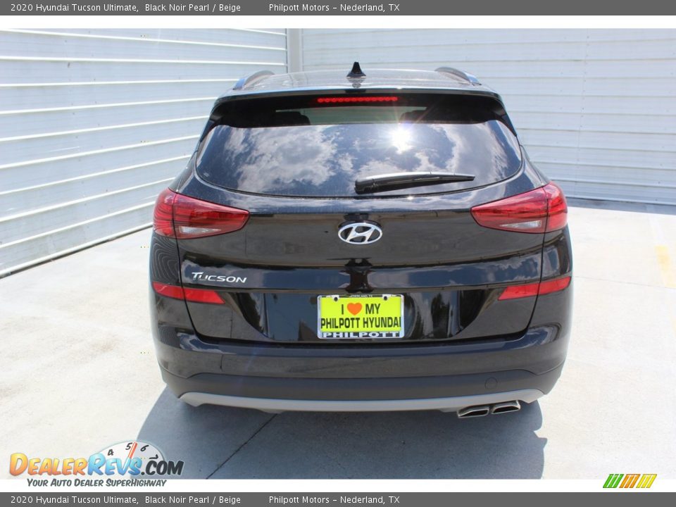 2020 Hyundai Tucson Ultimate Black Noir Pearl / Beige Photo #7