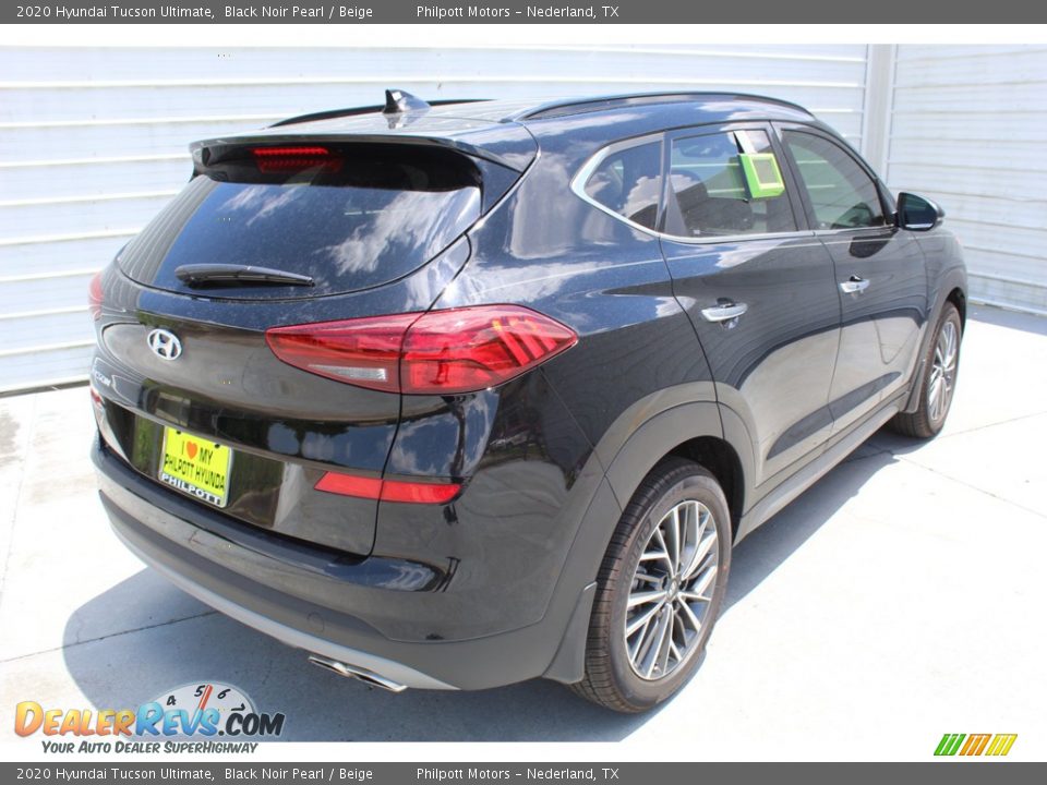 2020 Hyundai Tucson Ultimate Black Noir Pearl / Beige Photo #8