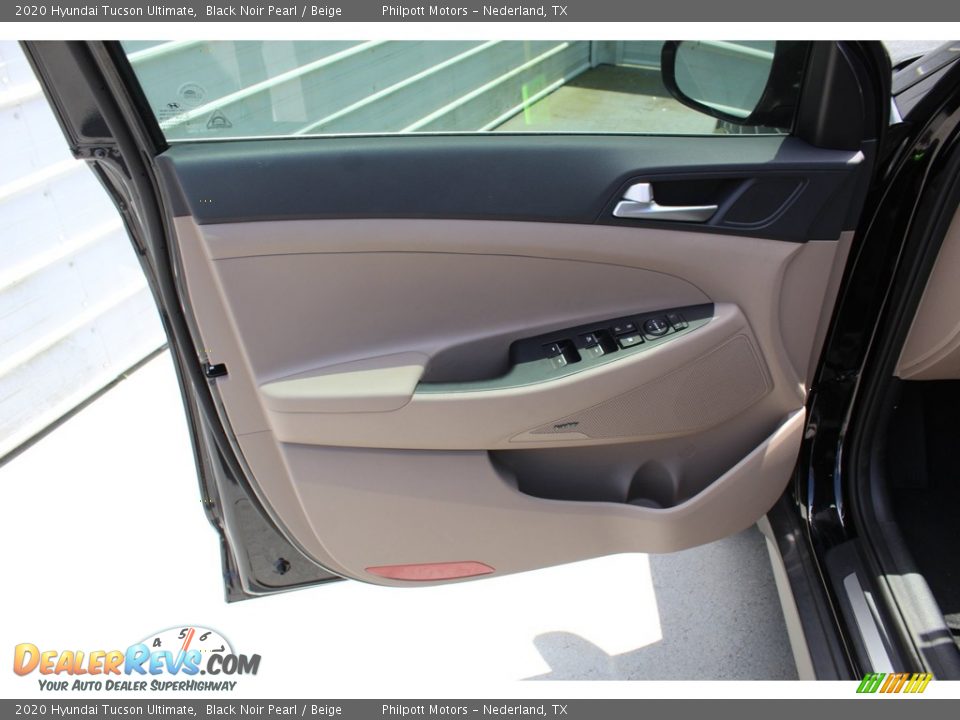 2020 Hyundai Tucson Ultimate Black Noir Pearl / Beige Photo #9
