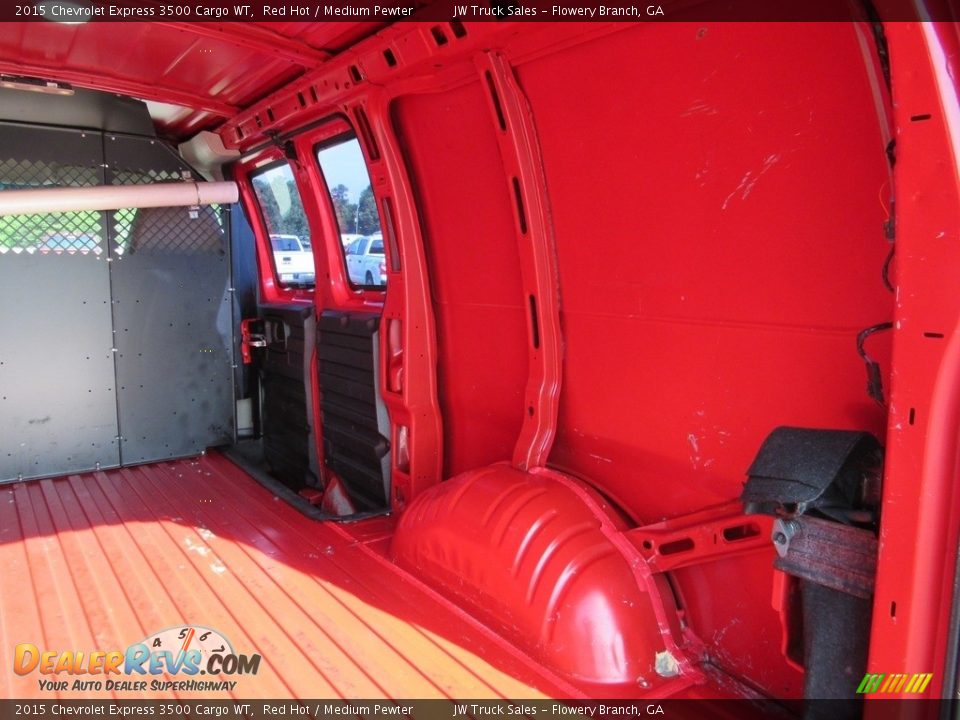 2015 Chevrolet Express 3500 Cargo WT Red Hot / Medium Pewter Photo #17
