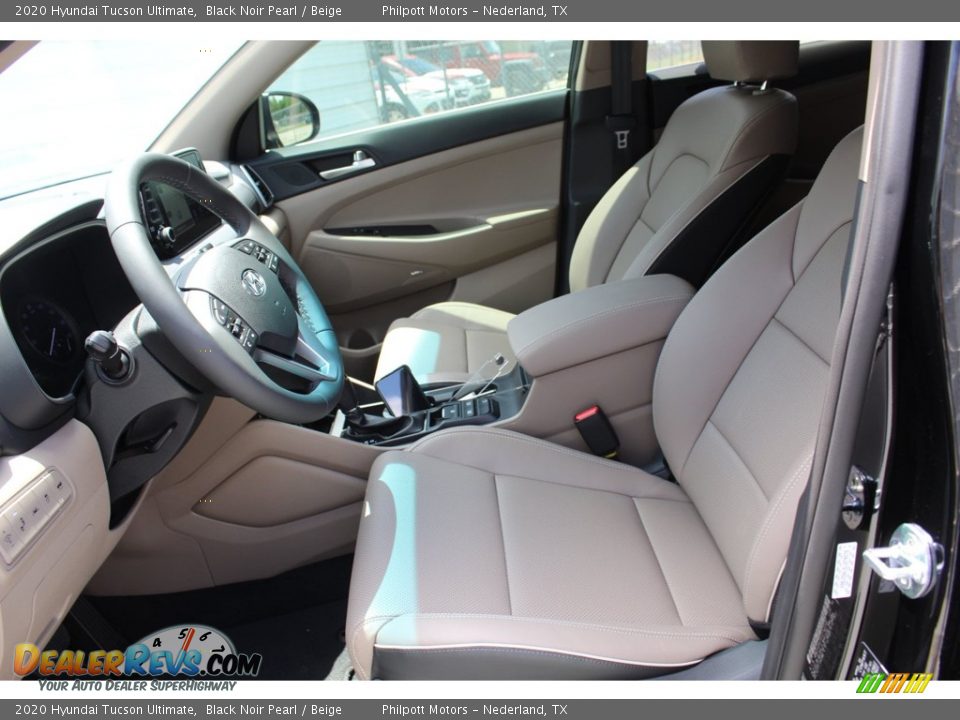 2020 Hyundai Tucson Ultimate Black Noir Pearl / Beige Photo #10