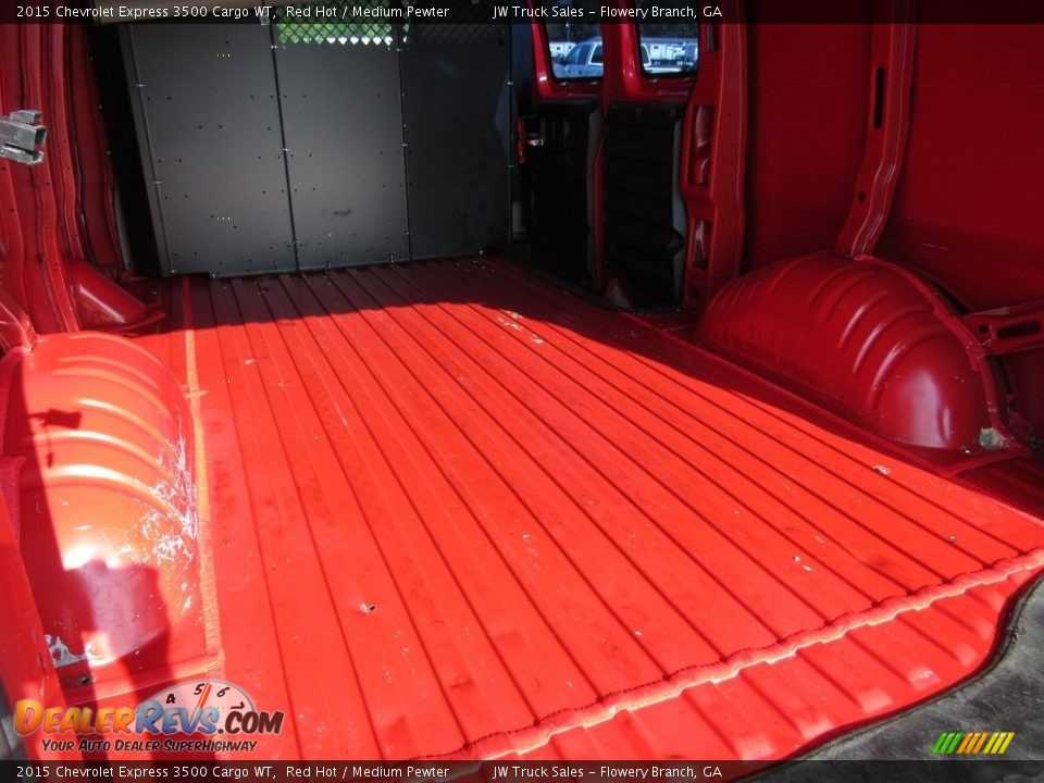 2015 Chevrolet Express 3500 Cargo WT Red Hot / Medium Pewter Photo #18