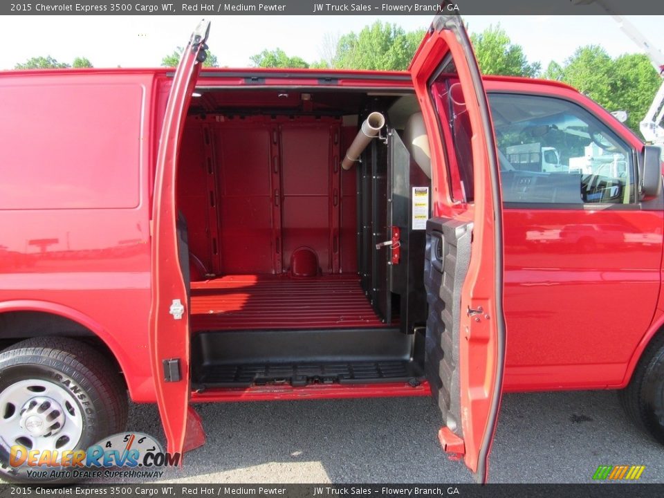 2015 Chevrolet Express 3500 Cargo WT Red Hot / Medium Pewter Photo #19