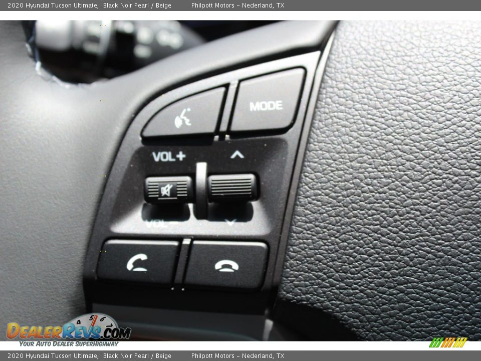 2020 Hyundai Tucson Ultimate Black Noir Pearl / Beige Photo #11