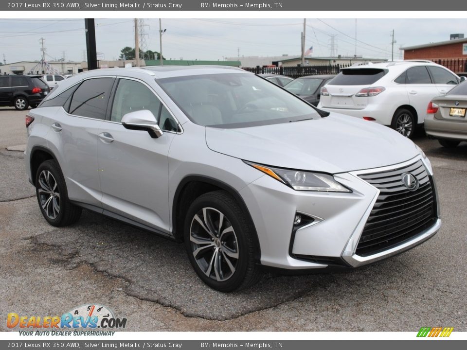 2017 Lexus RX 350 AWD Silver Lining Metallic / Stratus Gray Photo #7