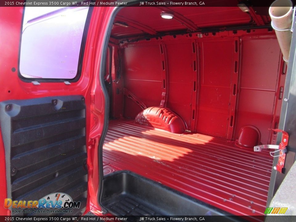 2015 Chevrolet Express 3500 Cargo WT Red Hot / Medium Pewter Photo #21