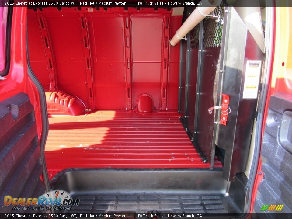 2015 Chevrolet Express 3500 Cargo WT Red Hot / Medium Pewter Photo #22