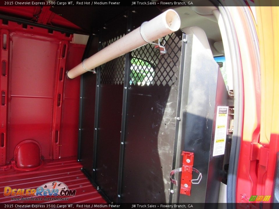 2015 Chevrolet Express 3500 Cargo WT Red Hot / Medium Pewter Photo #23
