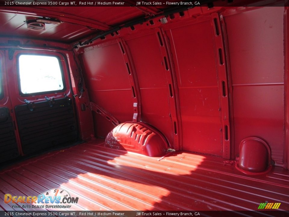 2015 Chevrolet Express 3500 Cargo WT Red Hot / Medium Pewter Photo #24