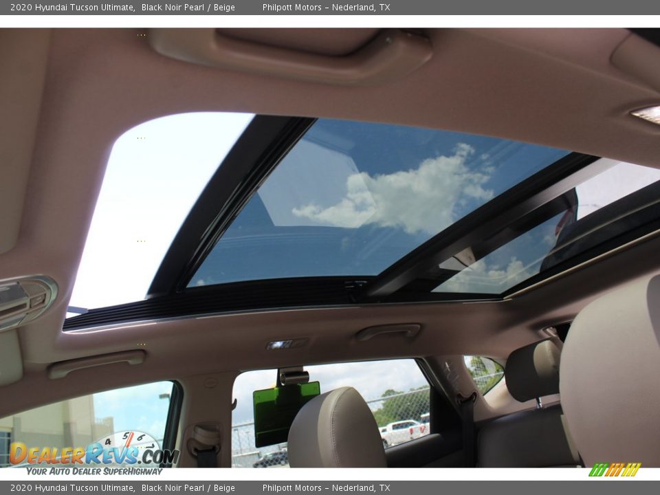 2020 Hyundai Tucson Ultimate Black Noir Pearl / Beige Photo #19