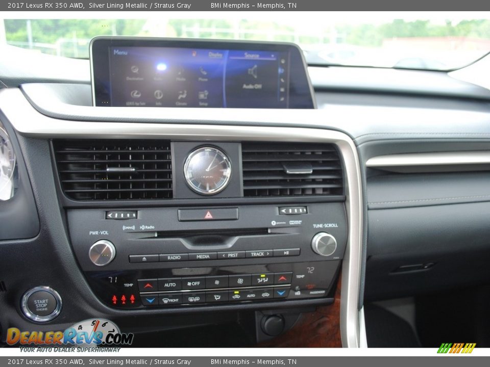 2017 Lexus RX 350 AWD Silver Lining Metallic / Stratus Gray Photo #16