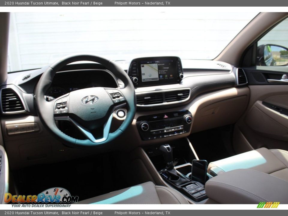 2020 Hyundai Tucson Ultimate Black Noir Pearl / Beige Photo #22