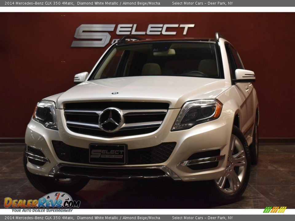 2014 Mercedes-Benz GLK 350 4Matic Diamond White Metallic / Almond Beige/Mocha Photo #1