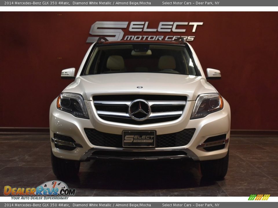 2014 Mercedes-Benz GLK 350 4Matic Diamond White Metallic / Almond Beige/Mocha Photo #2
