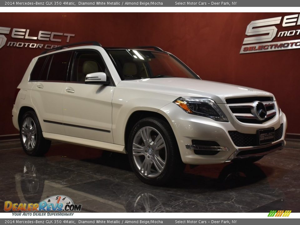 2014 Mercedes-Benz GLK 350 4Matic Diamond White Metallic / Almond Beige/Mocha Photo #3