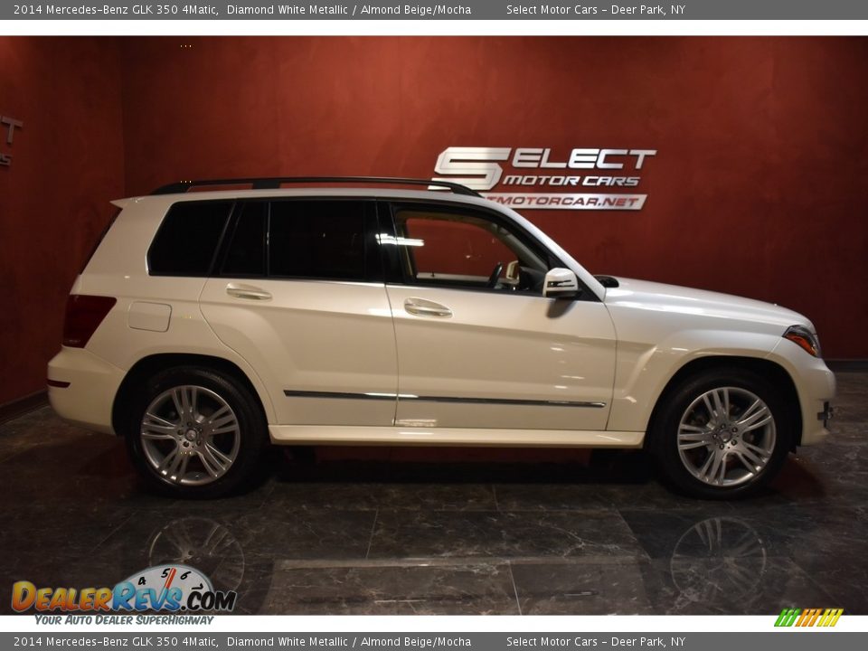 2014 Mercedes-Benz GLK 350 4Matic Diamond White Metallic / Almond Beige/Mocha Photo #4