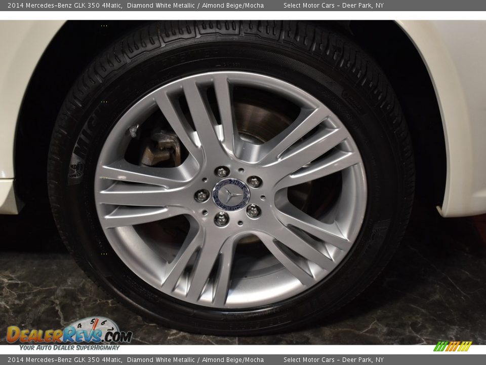 2014 Mercedes-Benz GLK 350 4Matic Diamond White Metallic / Almond Beige/Mocha Photo #7