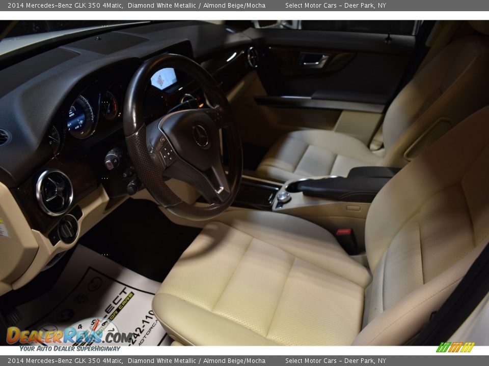 2014 Mercedes-Benz GLK 350 4Matic Diamond White Metallic / Almond Beige/Mocha Photo #8