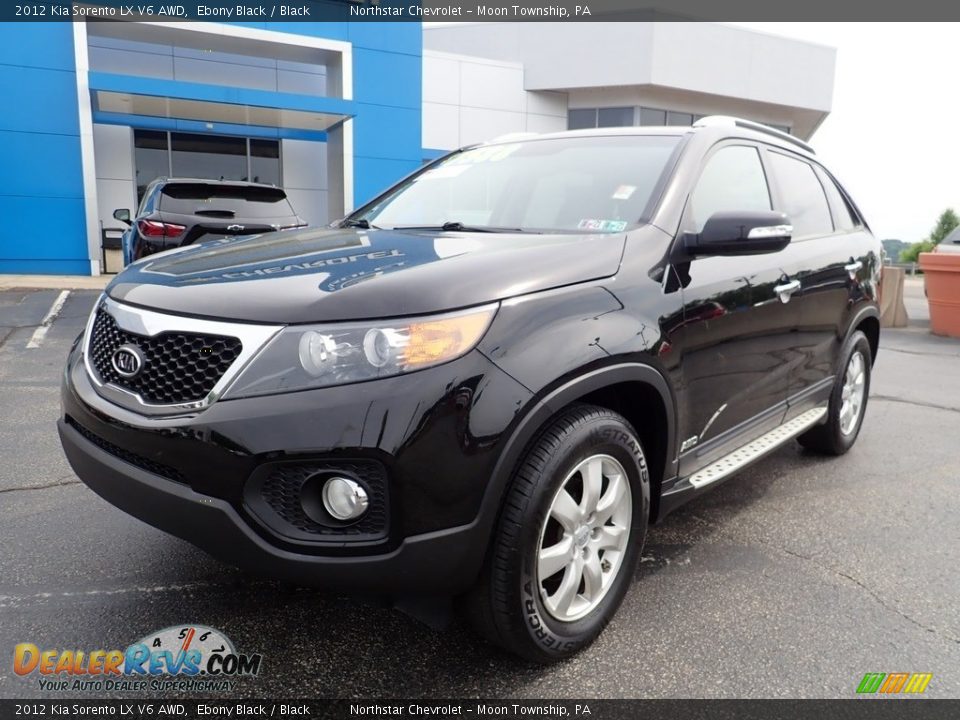 2012 Kia Sorento LX V6 AWD Ebony Black / Black Photo #2