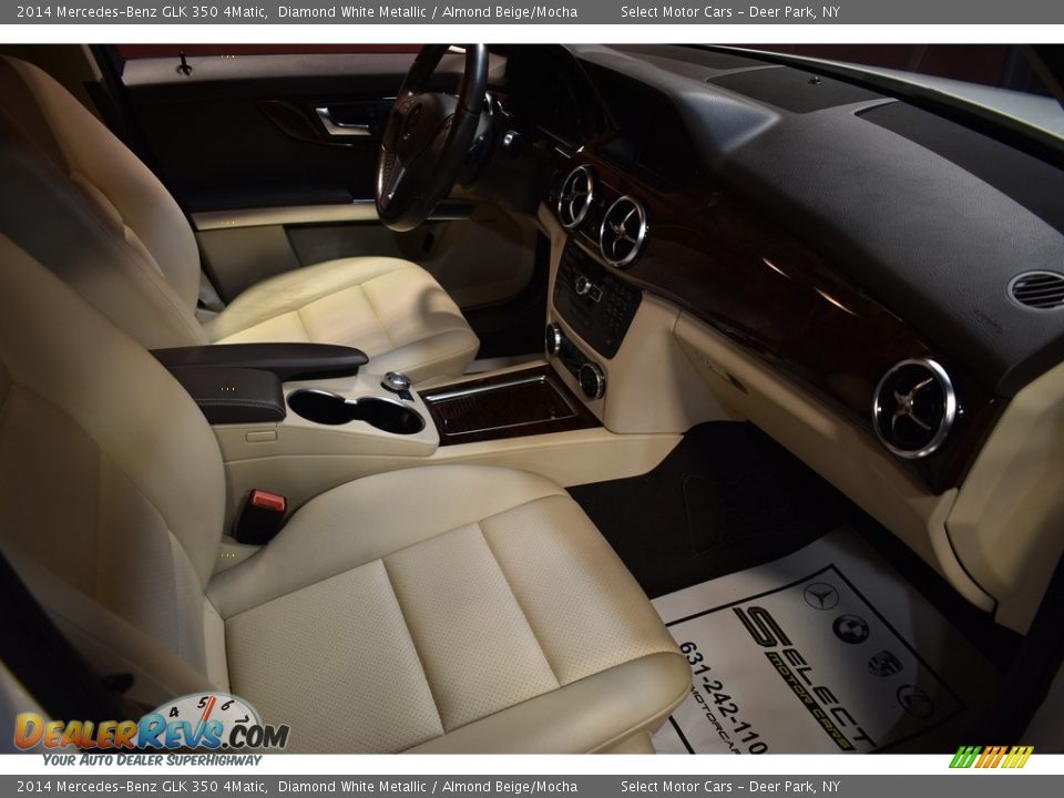 2014 Mercedes-Benz GLK 350 4Matic Diamond White Metallic / Almond Beige/Mocha Photo #12