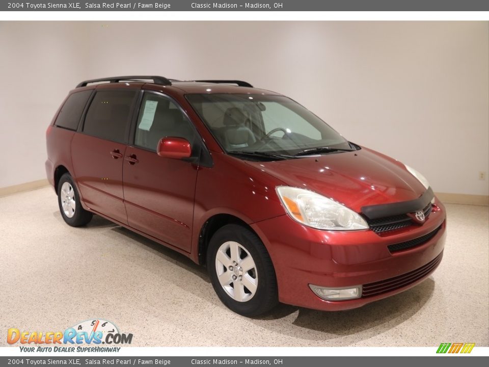 2004 Toyota Sienna XLE Salsa Red Pearl / Fawn Beige Photo #1