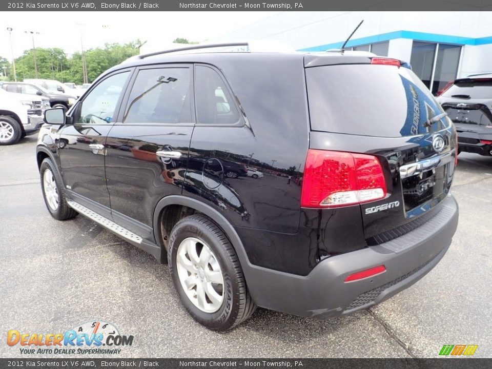 2012 Kia Sorento LX V6 AWD Ebony Black / Black Photo #4
