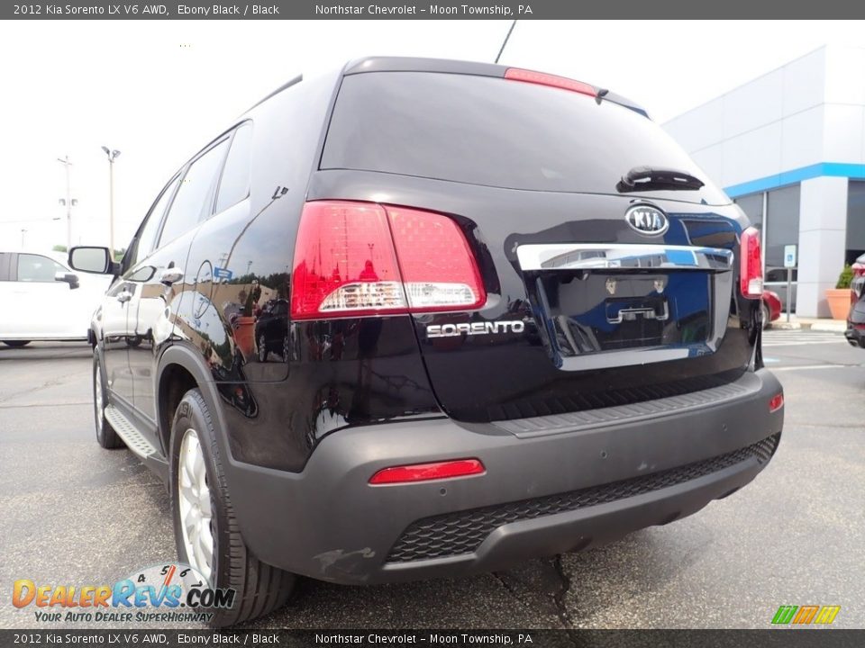 2012 Kia Sorento LX V6 AWD Ebony Black / Black Photo #5