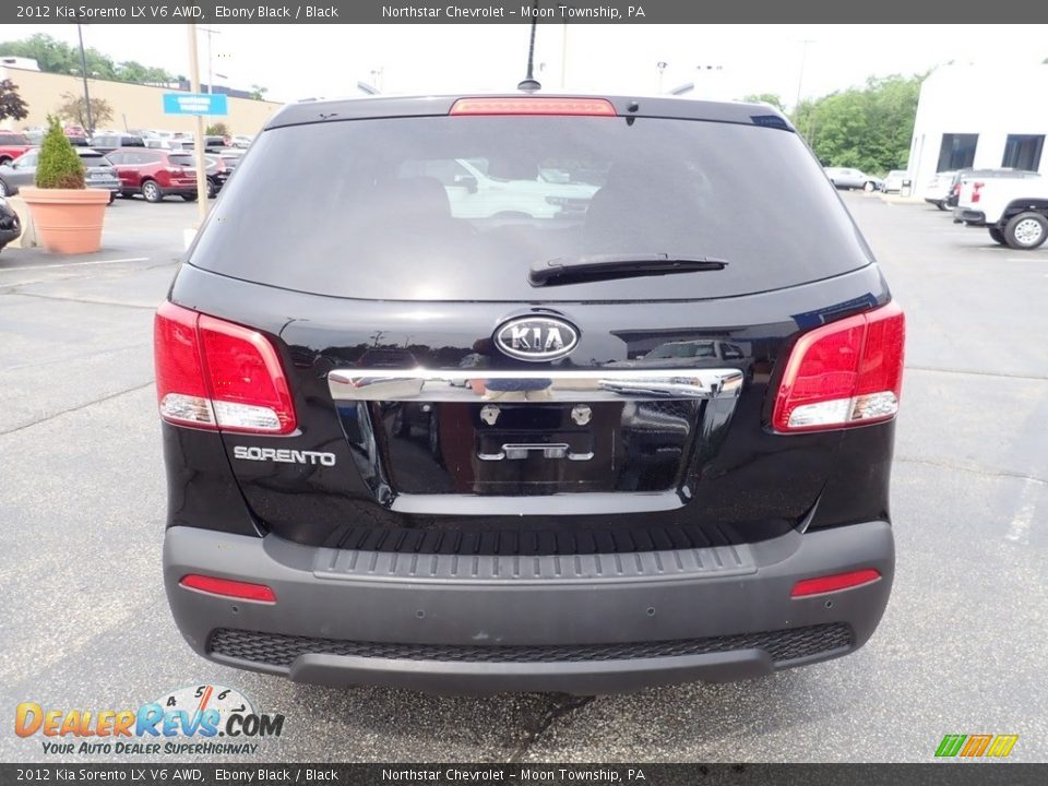 2012 Kia Sorento LX V6 AWD Ebony Black / Black Photo #6