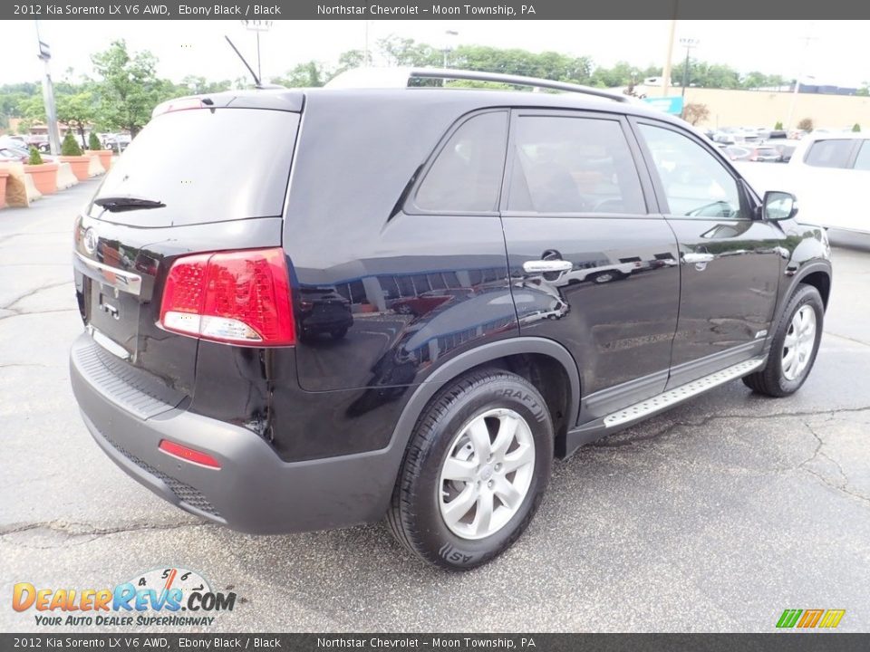 2012 Kia Sorento LX V6 AWD Ebony Black / Black Photo #9