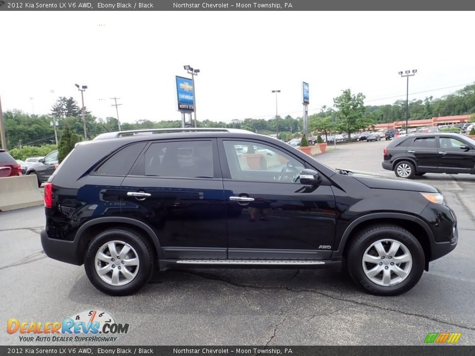 2012 Kia Sorento LX V6 AWD Ebony Black / Black Photo #10