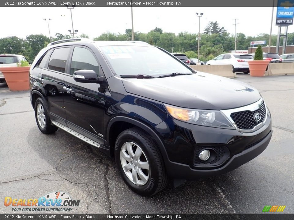 2012 Kia Sorento LX V6 AWD Ebony Black / Black Photo #11