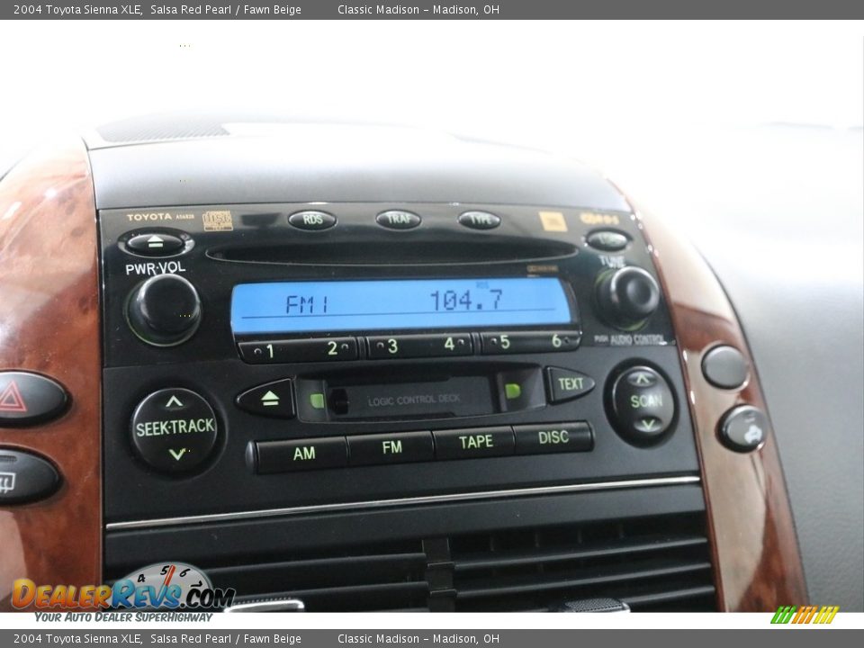 2004 Toyota Sienna XLE Salsa Red Pearl / Fawn Beige Photo #11