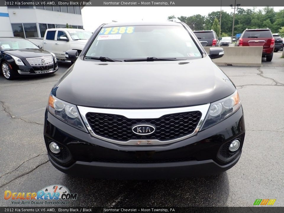 2012 Kia Sorento LX V6 AWD Ebony Black / Black Photo #13