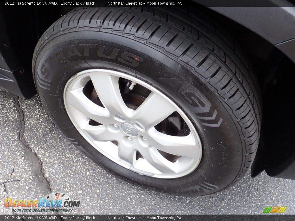 2012 Kia Sorento LX V6 AWD Ebony Black / Black Photo #14