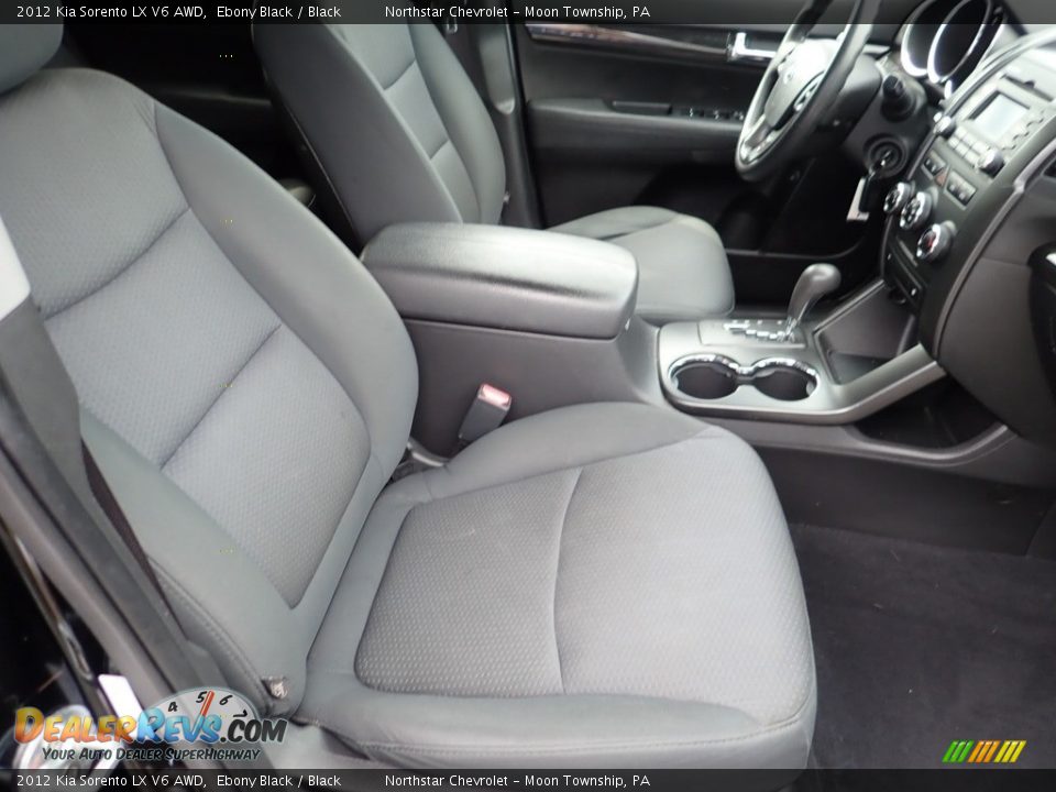 2012 Kia Sorento LX V6 AWD Ebony Black / Black Photo #15