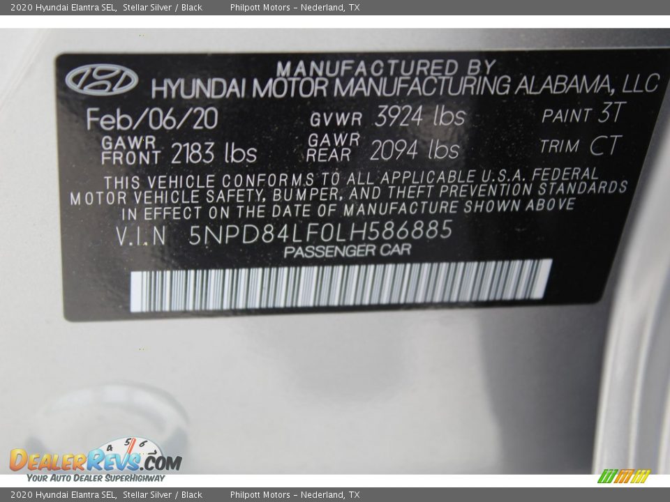 2020 Hyundai Elantra SEL Stellar Silver / Black Photo #23
