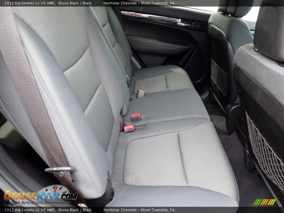 2012 Kia Sorento LX V6 AWD Ebony Black / Black Photo #18