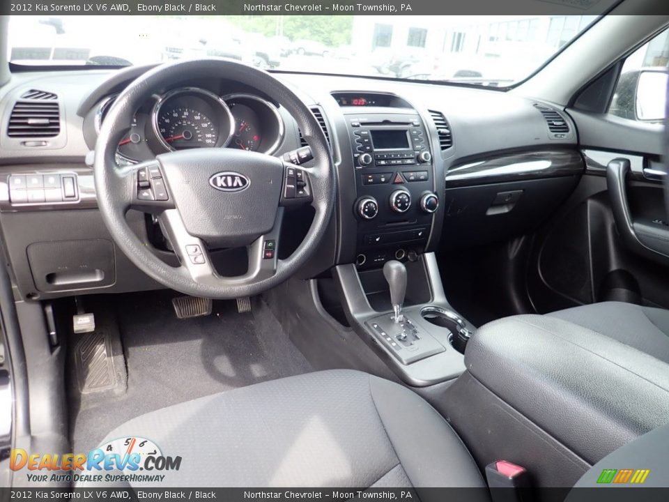 2012 Kia Sorento LX V6 AWD Ebony Black / Black Photo #22