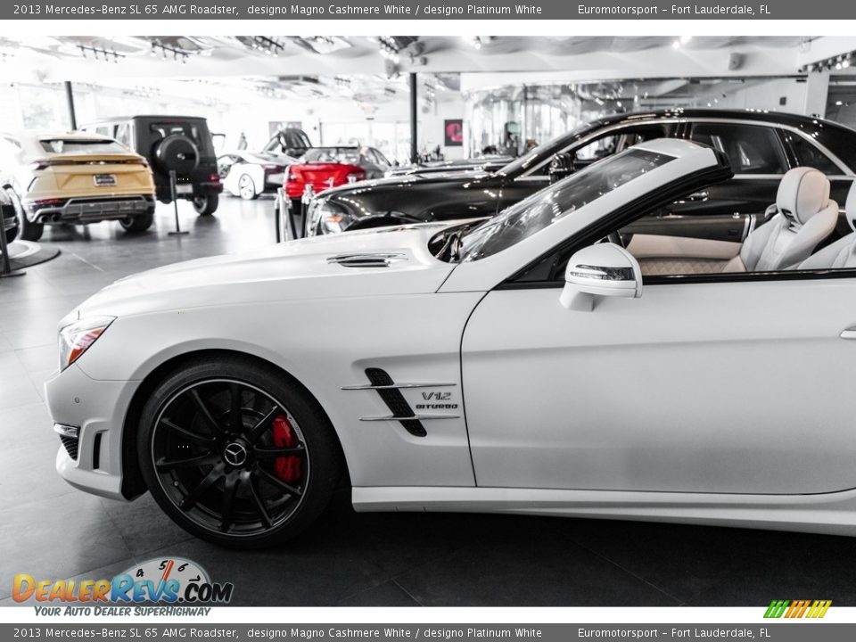 2013 Mercedes-Benz SL 65 AMG Roadster designo Magno Cashmere White / designo Platinum White Photo #7
