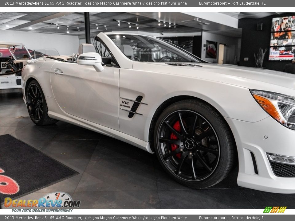 2013 Mercedes-Benz SL 65 AMG Roadster designo Magno Cashmere White / designo Platinum White Photo #9