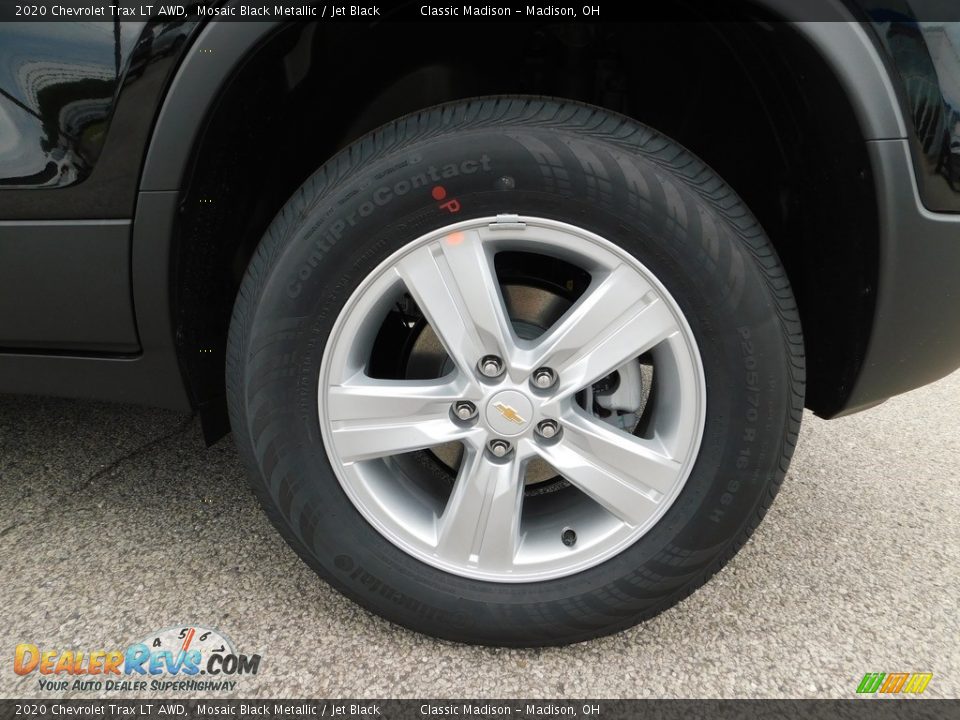 2020 Chevrolet Trax LT AWD Mosaic Black Metallic / Jet Black Photo #9