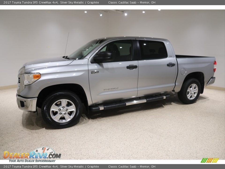 2017 Toyota Tundra SR5 CrewMax 4x4 Silver Sky Metallic / Graphite Photo #3