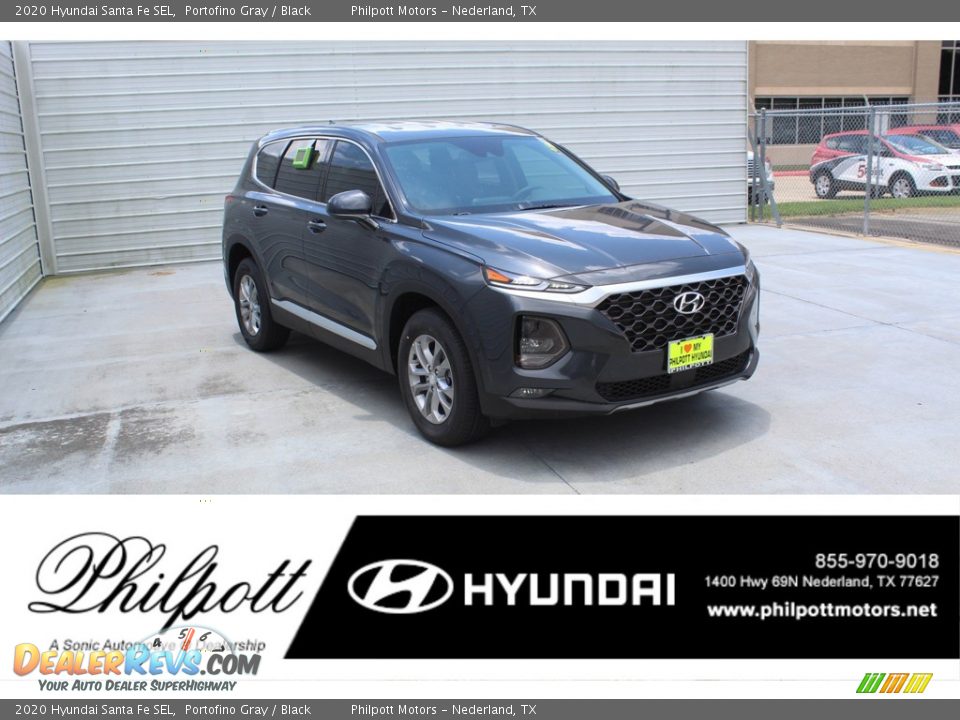 2020 Hyundai Santa Fe SEL Portofino Gray / Black Photo #1
