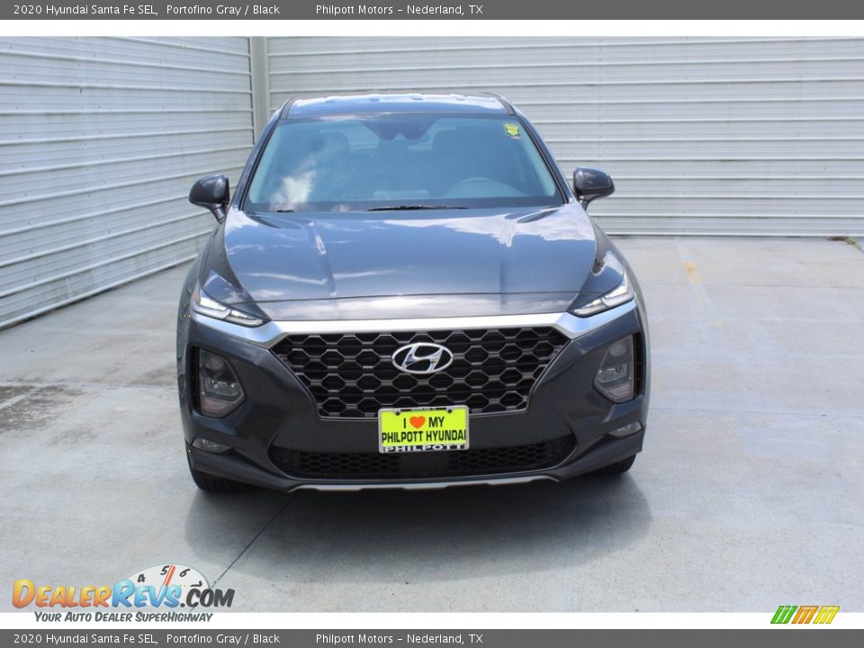2020 Hyundai Santa Fe SEL Portofino Gray / Black Photo #3