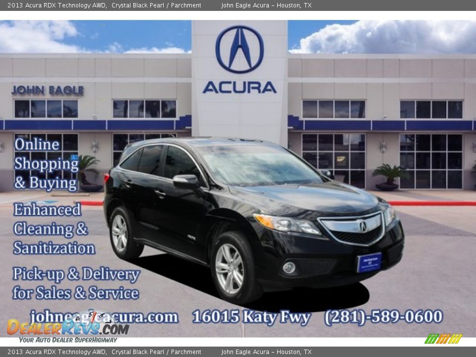 2013 Acura RDX Technology AWD Crystal Black Pearl / Parchment Photo #1