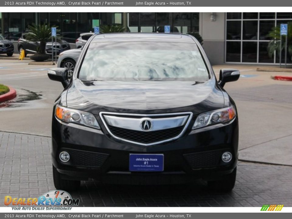 2013 Acura RDX Technology AWD Crystal Black Pearl / Parchment Photo #3