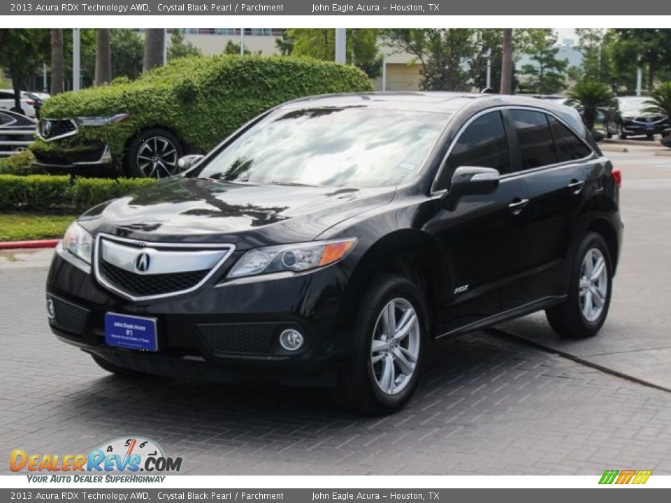 2013 Acura RDX Technology AWD Crystal Black Pearl / Parchment Photo #4