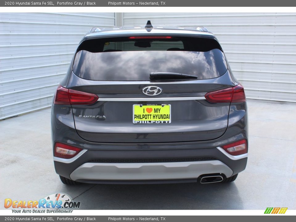 2020 Hyundai Santa Fe SEL Portofino Gray / Black Photo #7