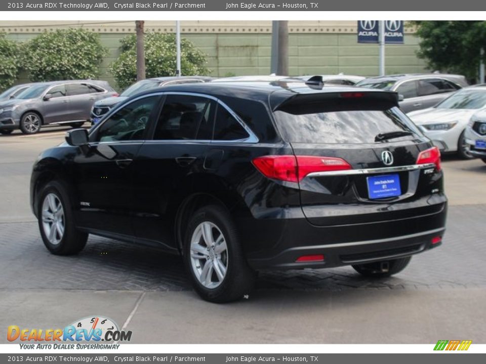 2013 Acura RDX Technology AWD Crystal Black Pearl / Parchment Photo #6